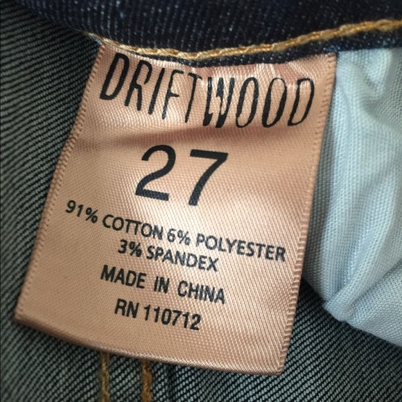 Driftwood Colette Embroidered-Cuff Cropped Jeans - Picture 5 of 6